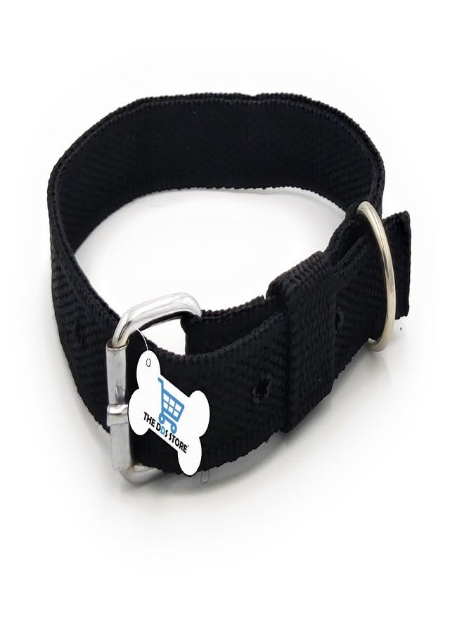 The DDS Store® Pet Dog Belt Combo of Black Dog Collar & Leash Specially for Medium Breeds Dog Collar & Leash (Neck Girth = 32.5-43 cm, Width = 0.75 inch)(Medium, Black) - Image 4